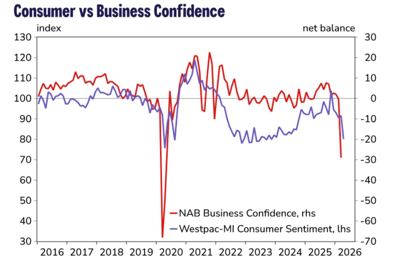 Reserve Bank_graph 3 Consumer vs business confidence
